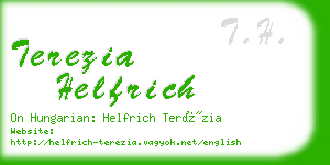 terezia helfrich business card